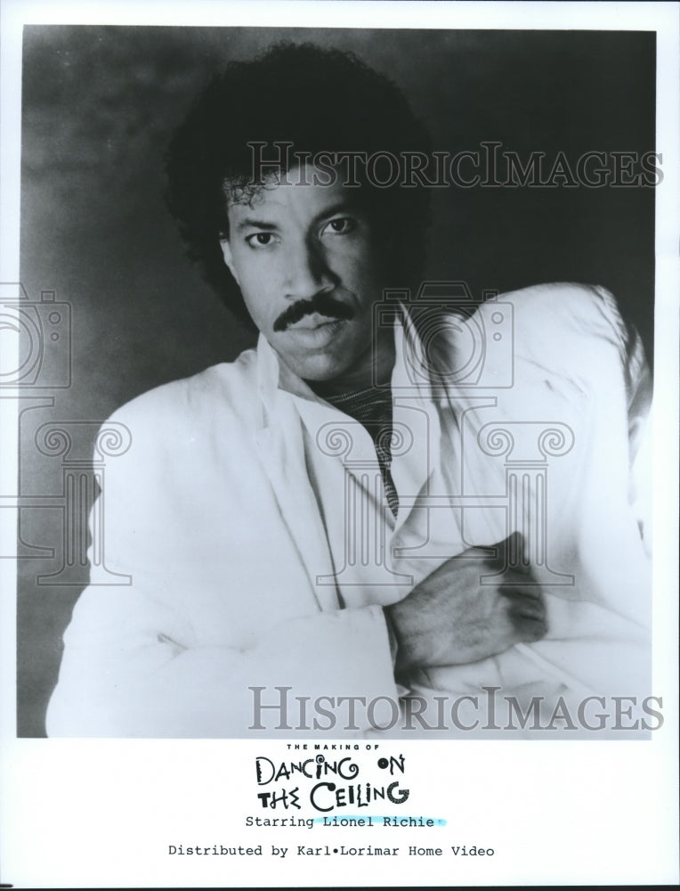 Press Photo The making of &quot;Dancing on the Ceiling,&quot; staring Lionel Richie - Historic Images