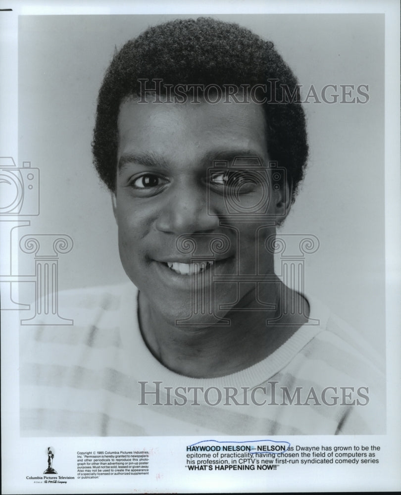 1985 HAYWOOD NELSON as Dwayne in "What's Happening Now!" Historic Images