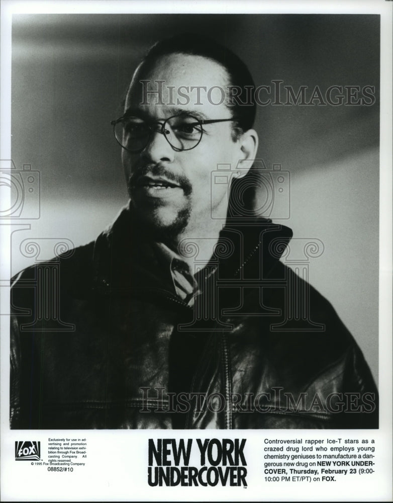 1995 Press Photo Rapper Ice-T in New York Undercover Show on Fox Television - Historic Images