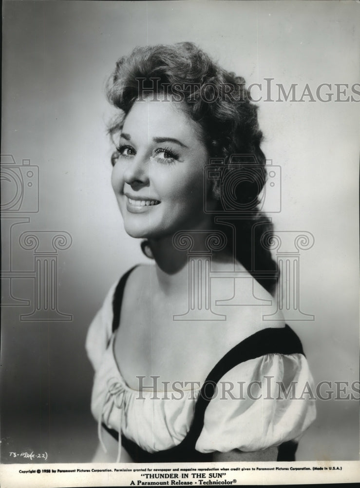 1959 Press Photo Actress Susan Hayward in Thunder in the Sun - Historic Images