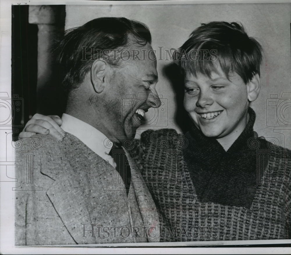 1960 Mickey Rooney with son, Timmy on the set of &quot;The Big Bankroll&quot;-Historic Images