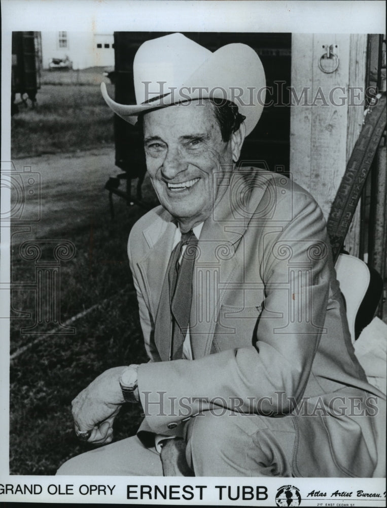 Press Photo Grand Ole Opry Ernest Tubb - Historic Images