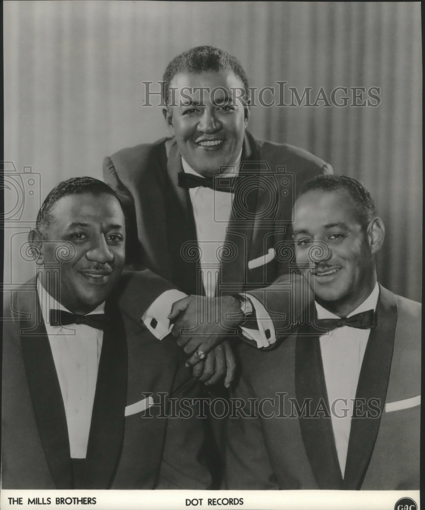 1963 Press Photo The Mills Brothers, Music Group - Historic Images