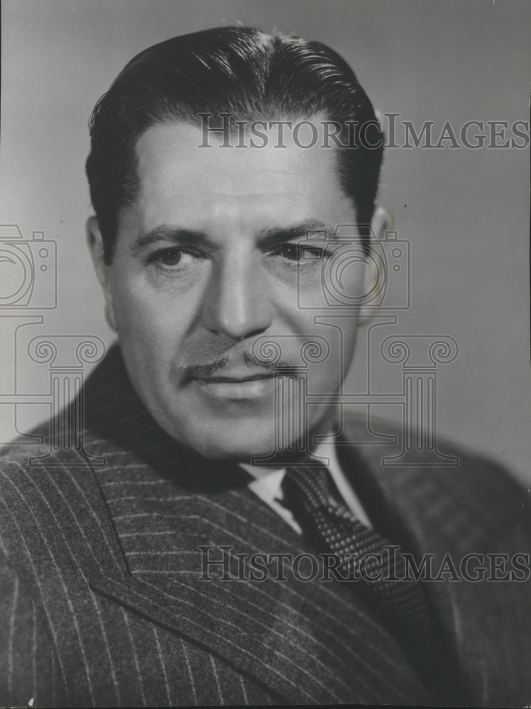1951 Press Photo Warner Baxter, Actor - Historic Images