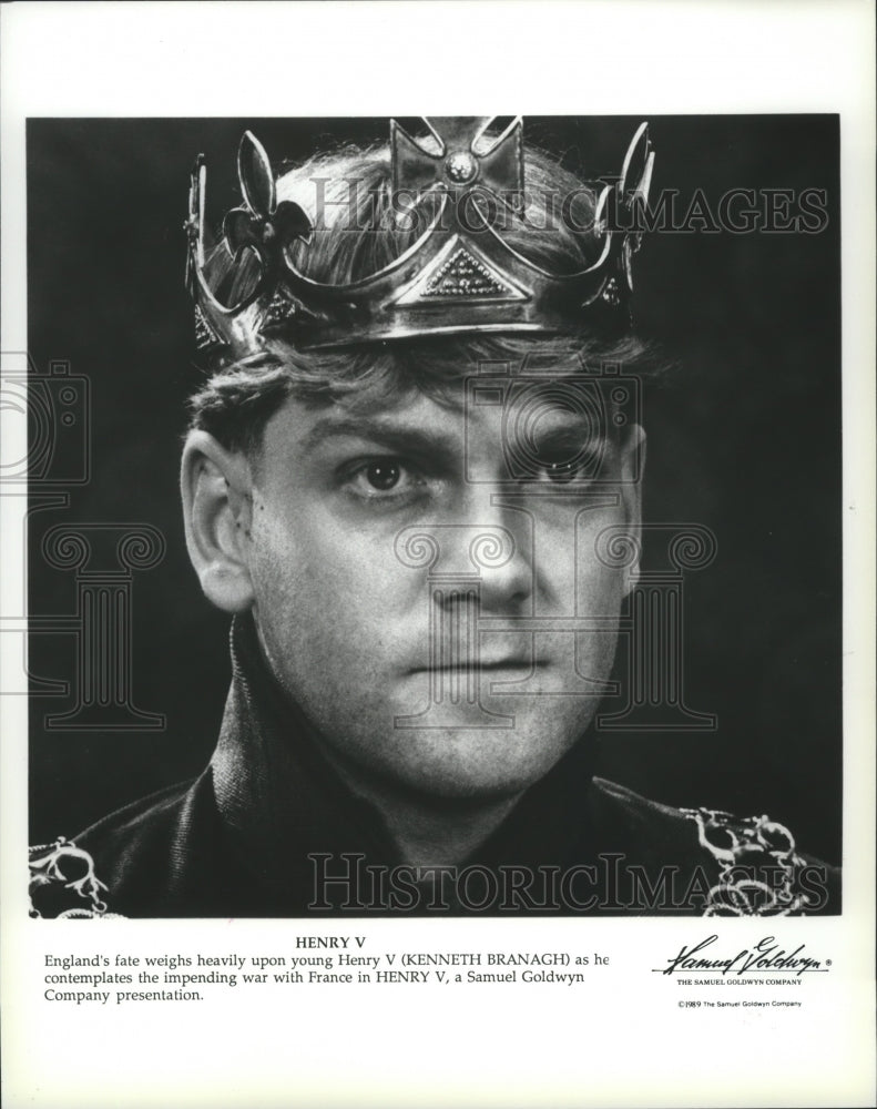 1990 Kenneth Branagh stars as young Henry V in &quot;Henry V&quot; - Historic Images
