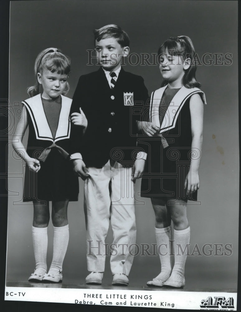 1965 Press Photo Debra, Cam and Laurette King - Three Little Kings Singers - Historic Images