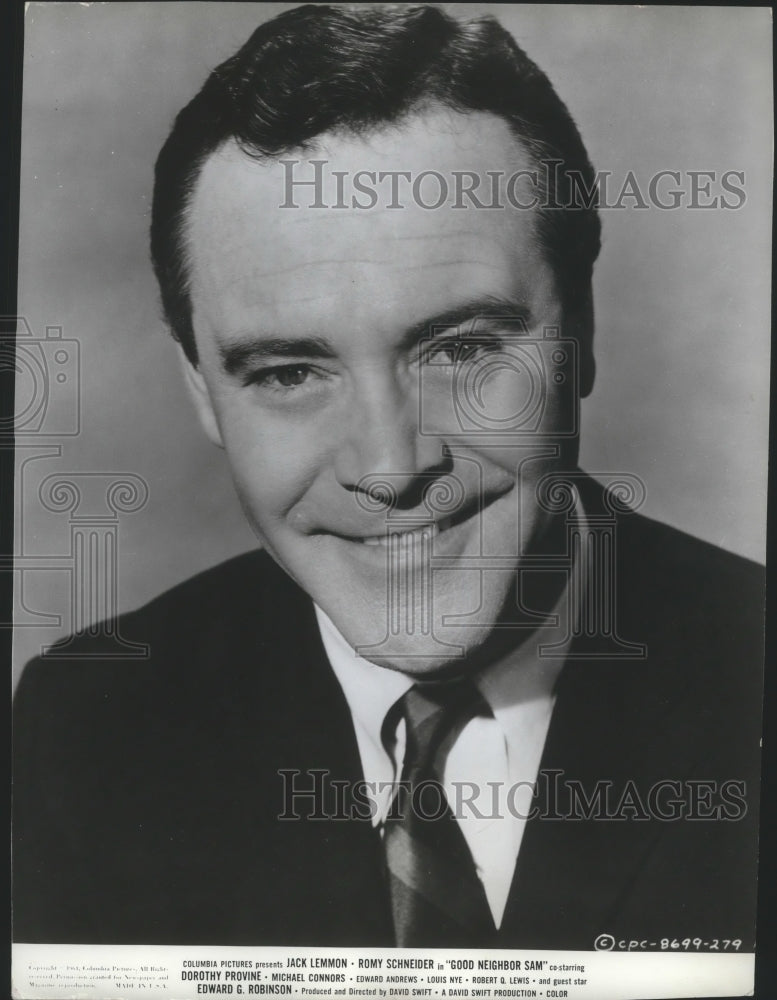 1964 Press Photo Jack Lemmon stars in "Good Neighbor Sam" - Historic Images
