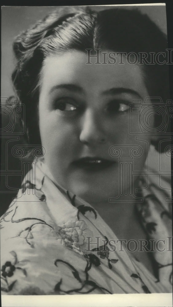1939 Press Photo Lotte Lehmann, soprano- Recital at the Fox Theatre in Spokane - Historic Images