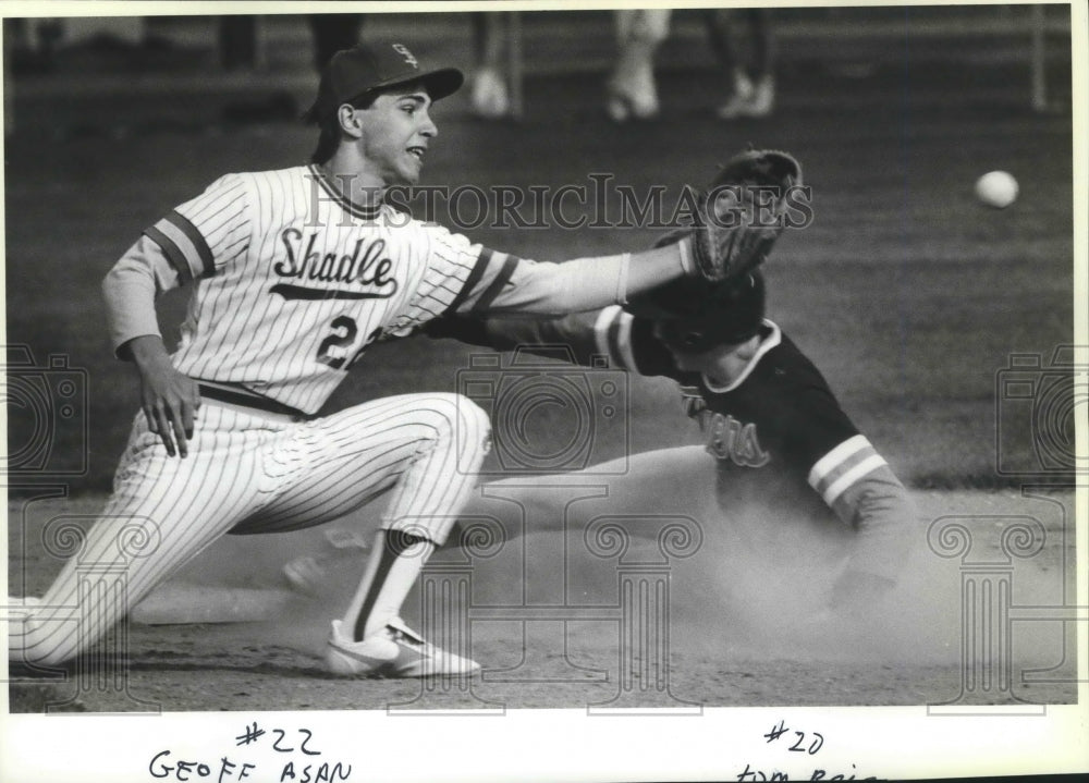 1985 Press Photo Shadle baseball player, Geoff Asan - sps00045 - Historic Images