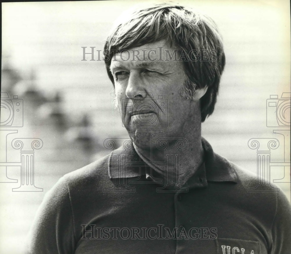 1984 Press Photo UCLA track head coach, Jim Bush - sps00113 - Historic Images