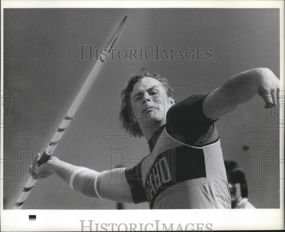 1980 Press Photo Track star Craig Christenson - sps00214- Historic Images