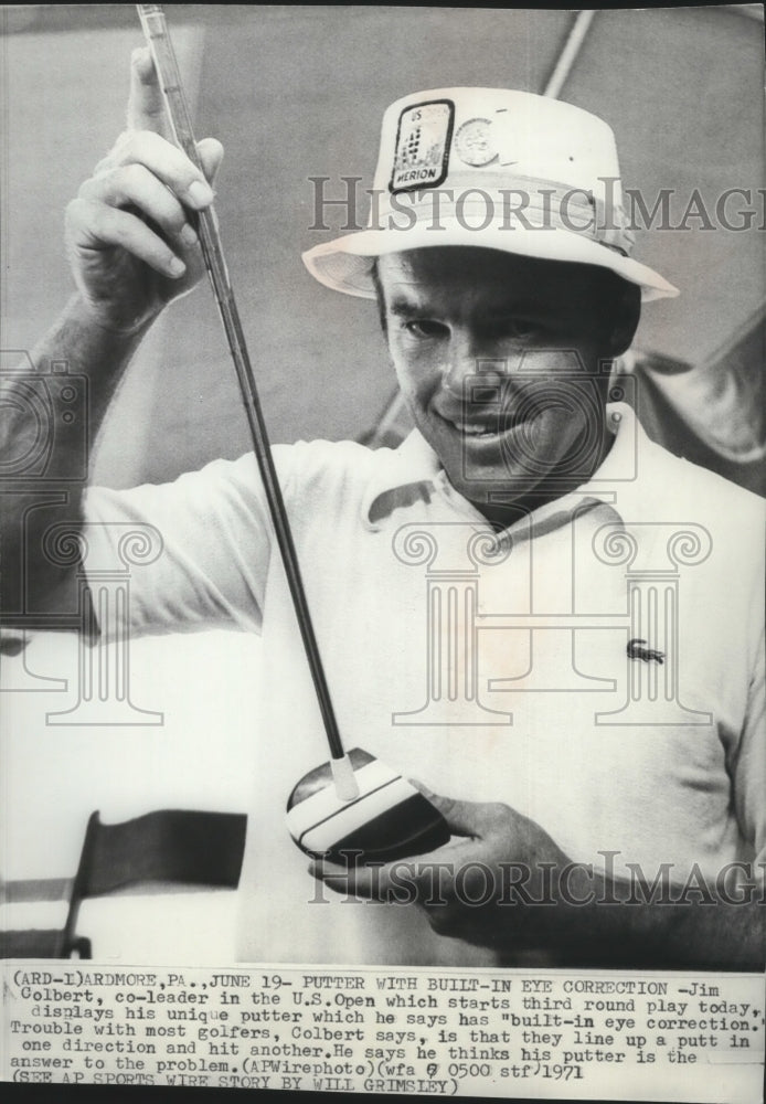 1973 Press Photo Jim Colbert prepares for U.S. Open tournament - sps00367-Historic Images