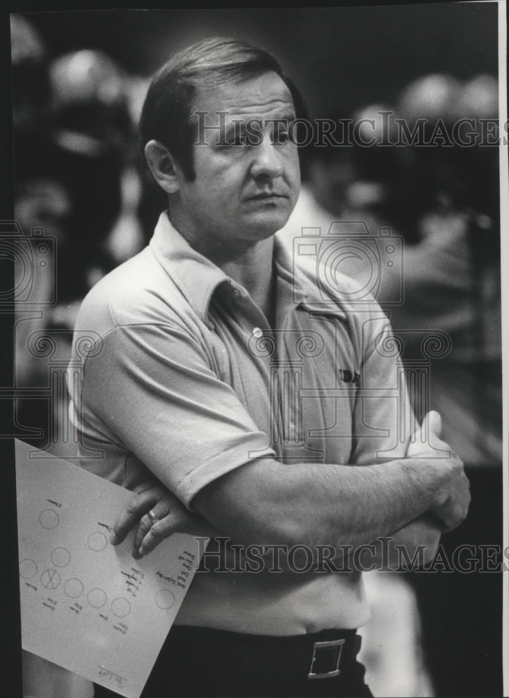 1983 Press Photo Football coach Jerry Davitch - sps00372- Historic Images