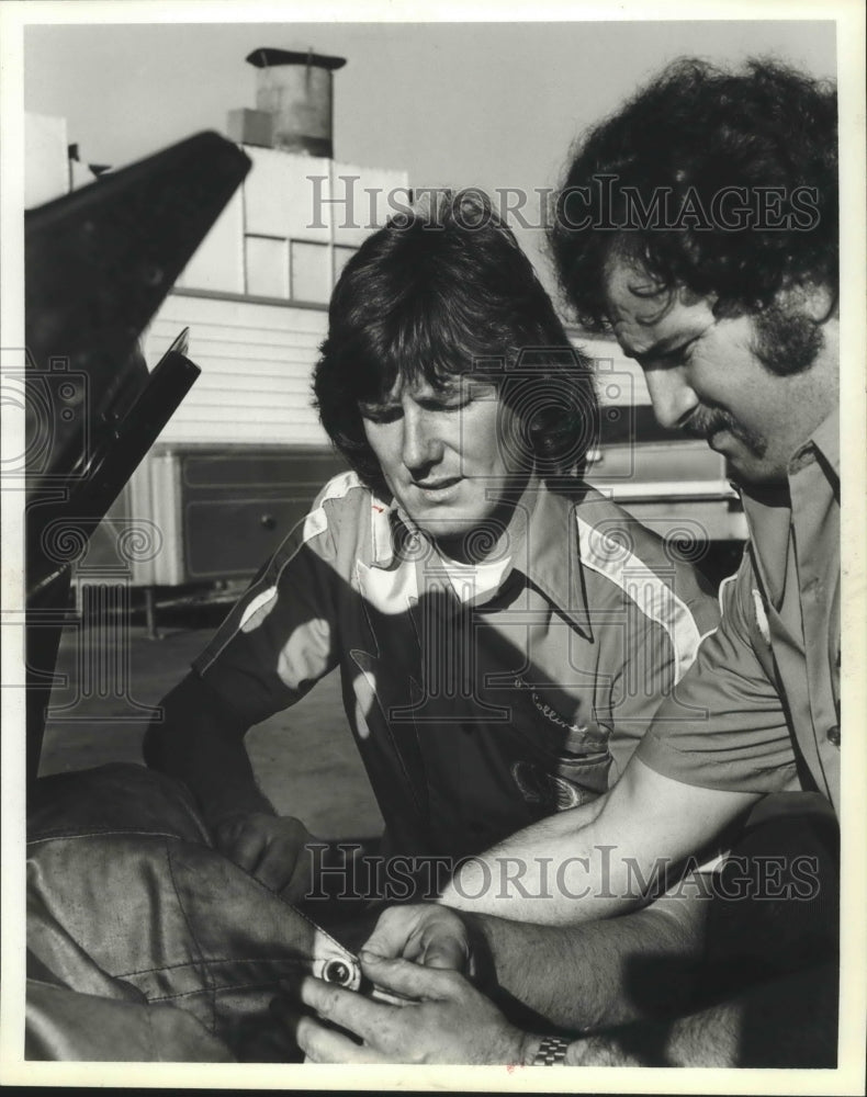 1979 Press Photo Auto racing team John Collins (left) and Greg Collins-Historic Images