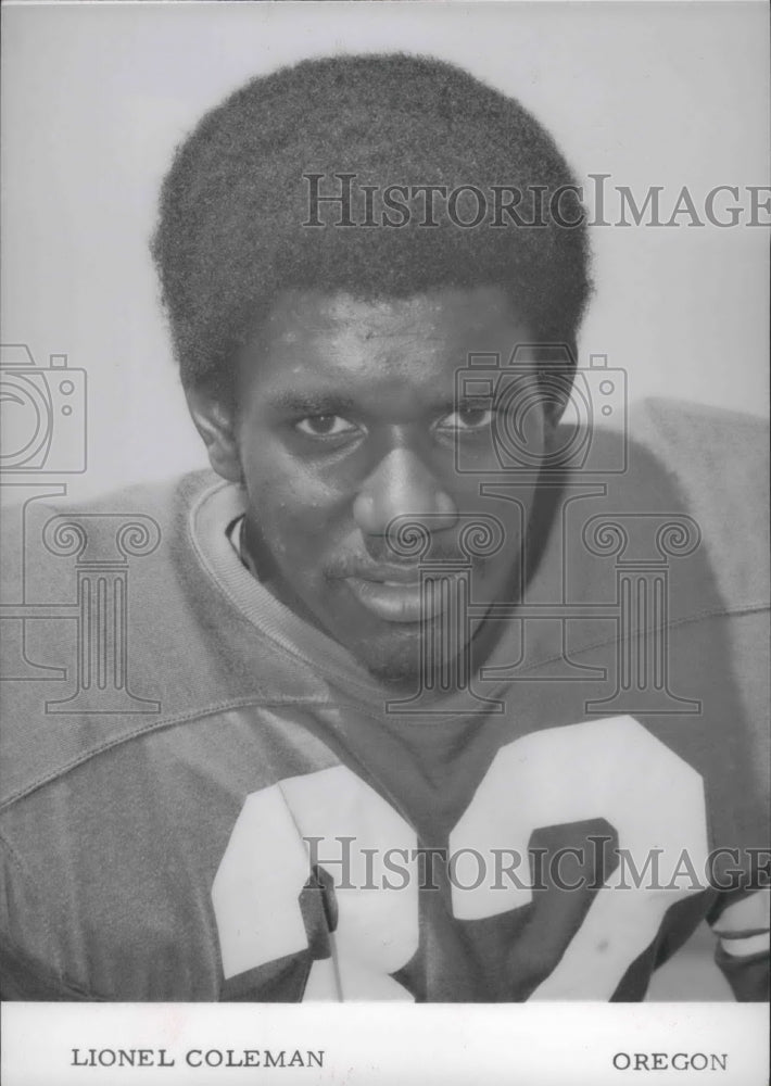 1970 Oregon football star Lioniel Coleman  - Historic Images