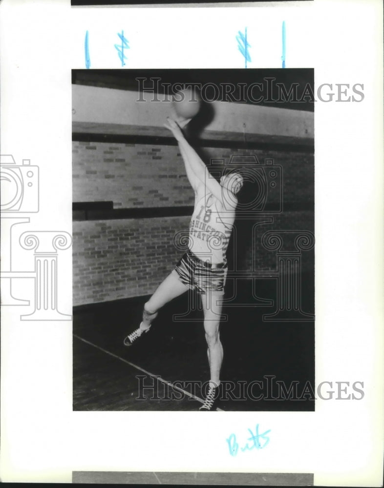 1991 Press Photo Basketball player Vern Butts recruited by Friel - sps00515-Historic Images