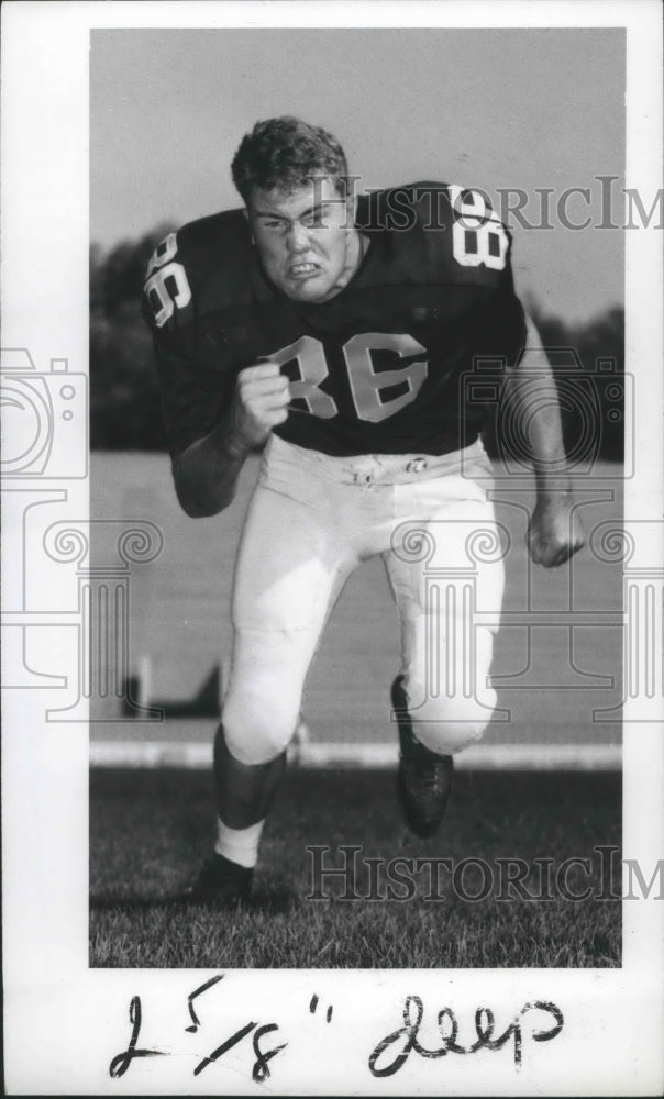 1968 Press Photo Washington State University football player, Gary Branson-Historic Images