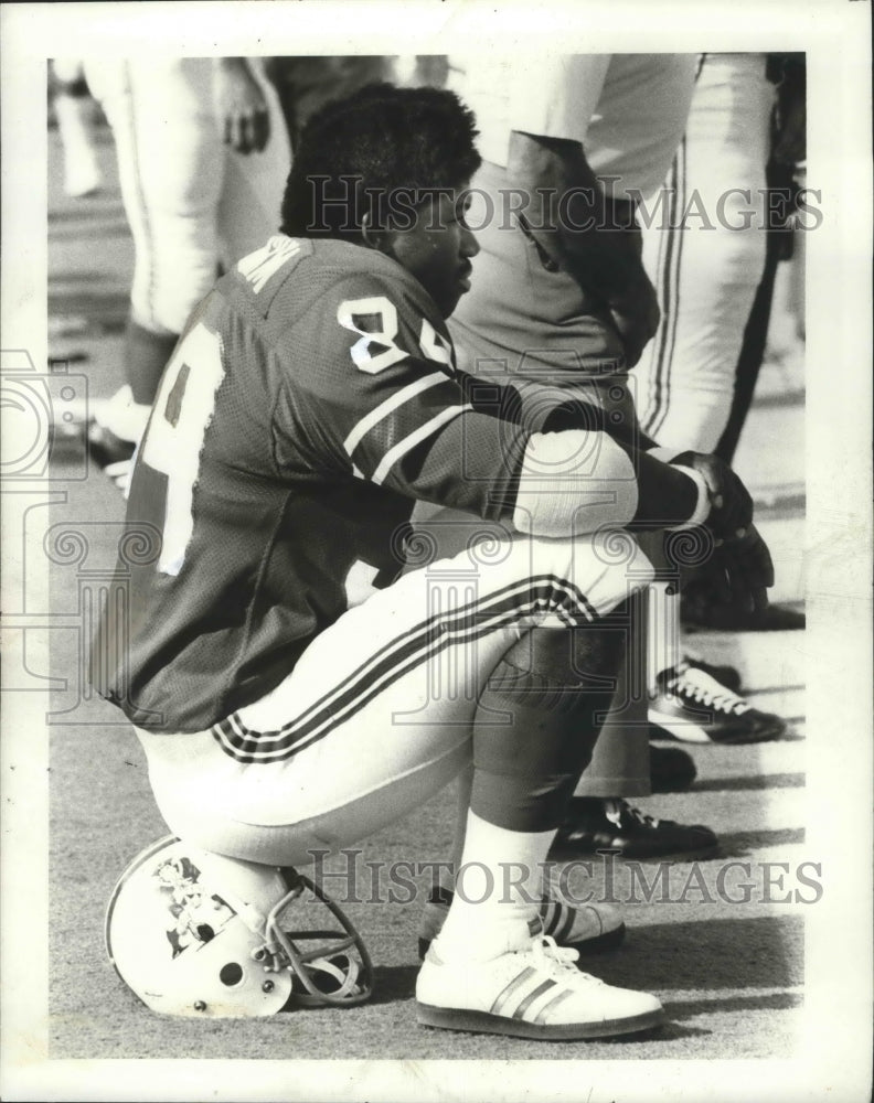 1974 Press Photo New England Patriots football player, Bam Boom Cunningham - Historic Images