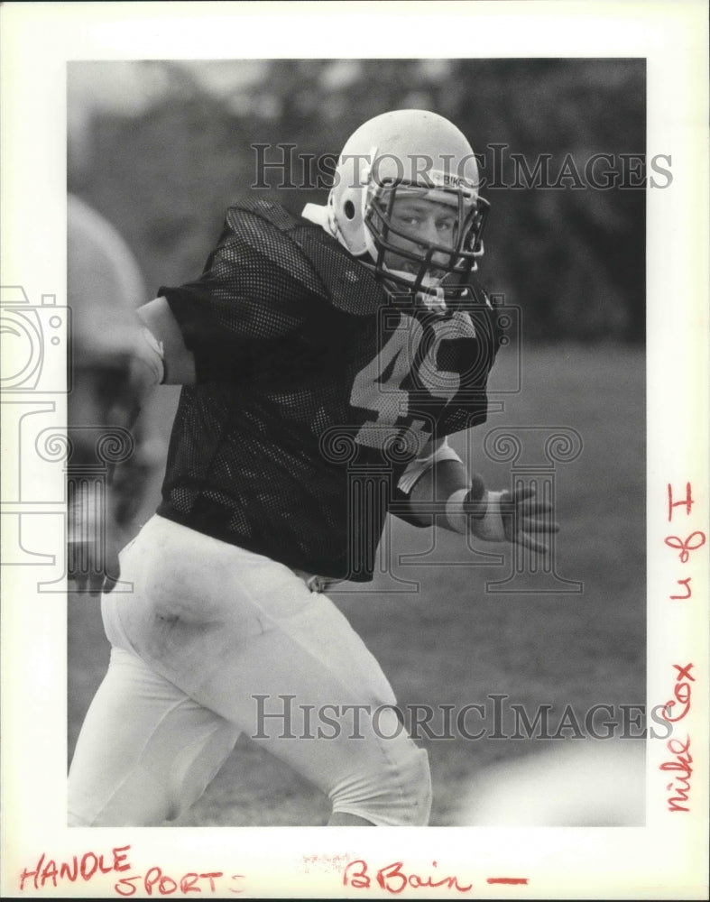 1985 University of Idaho football player, Mike Cox  - Historic Images