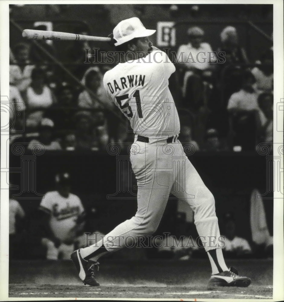 1986 Press Photo Baseball player, Bobby Darwin - sps00857 - Historic Images