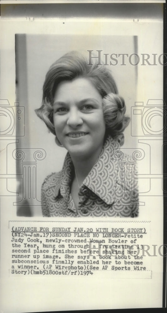 1974 Judy Cook is newly crowned Woman Bowler of the Year  - Historic Images