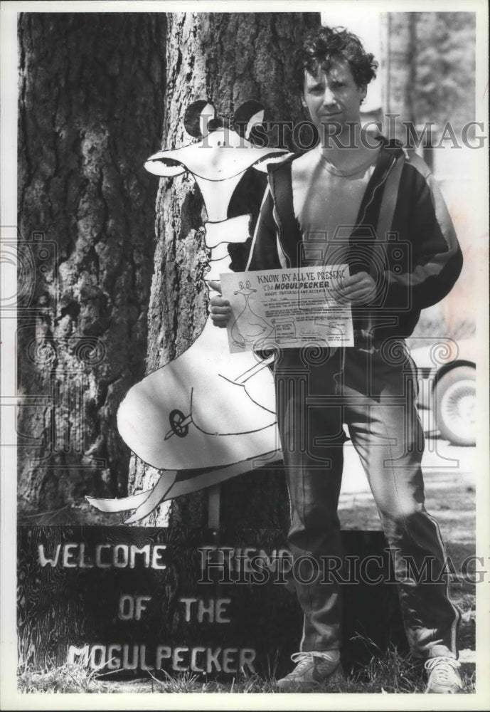 1980 Press Photo Track and field athlete, Phil W. Codd at Newpark mini-marathon - Historic Images