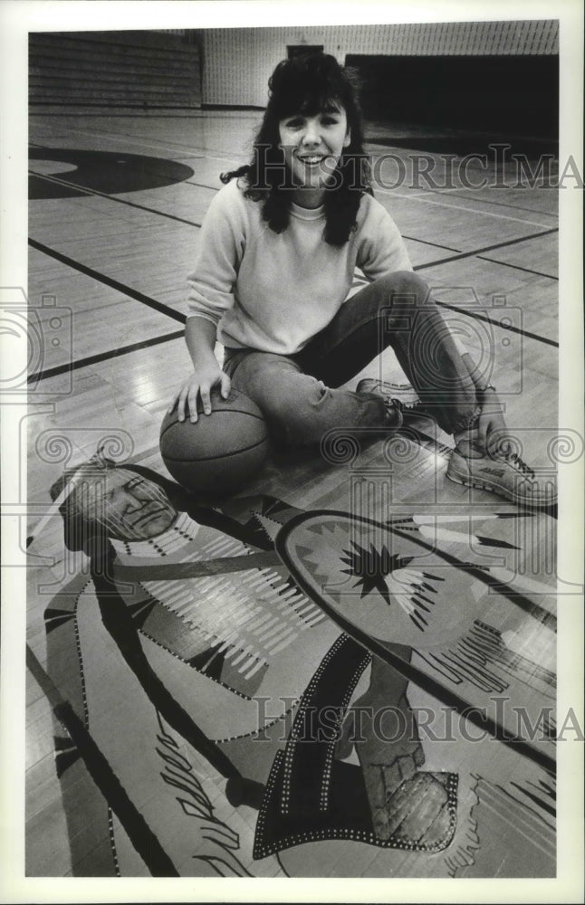 1988 Press Photo Basketball player, Anissa Abrahamson - sps01900-Historic Images