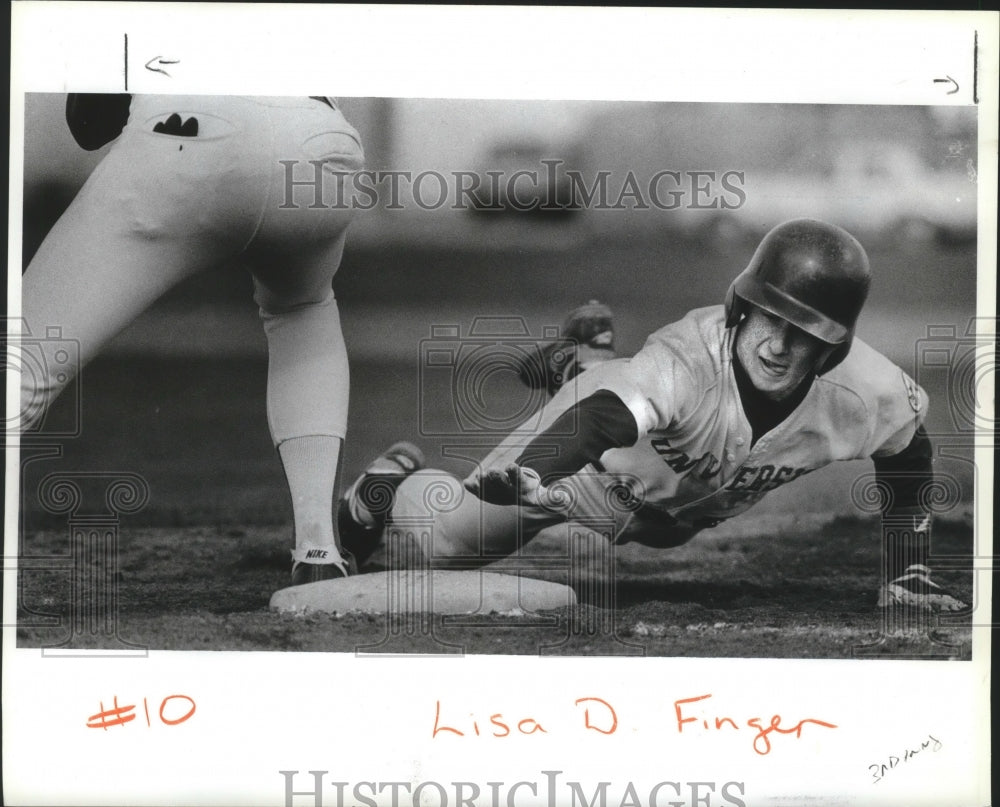 1991 Press Photo University High School baseball player, Matt Duclos - sps02180-Historic Images