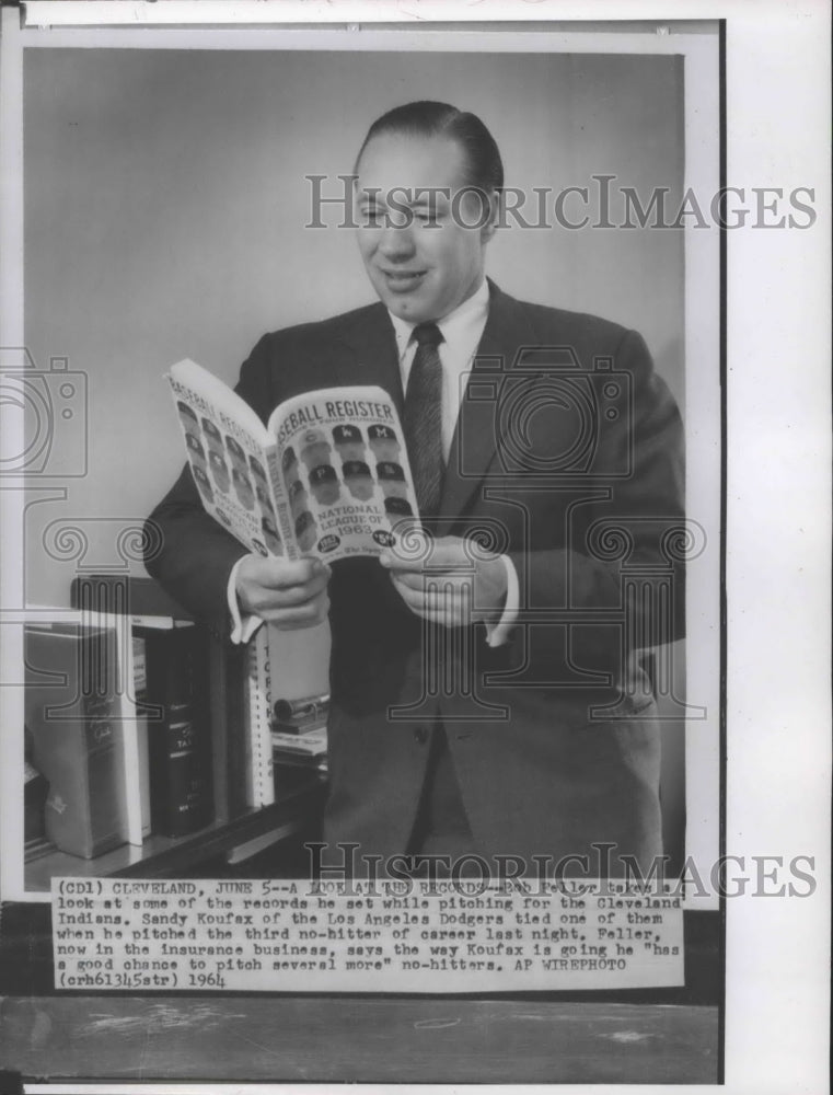 1964 Former Cleveland Indians baseball player, Bob Feller - Historic Images