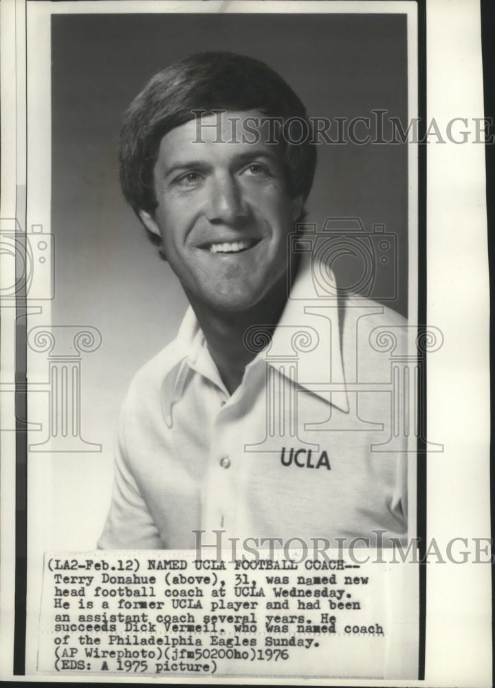 1975 Terry Donahue, named new UCLA head football coach  - Historic Images