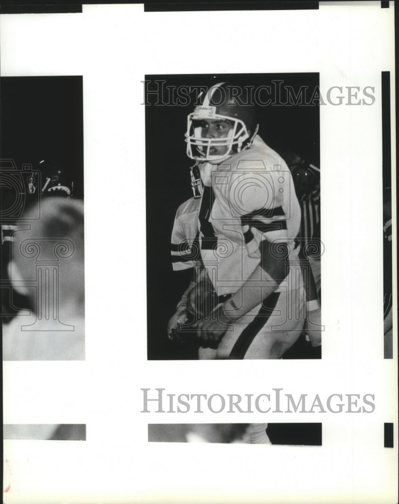 1987 Press Photo Football player, Cliff Anderson. Sandpoint High School-Historic Images