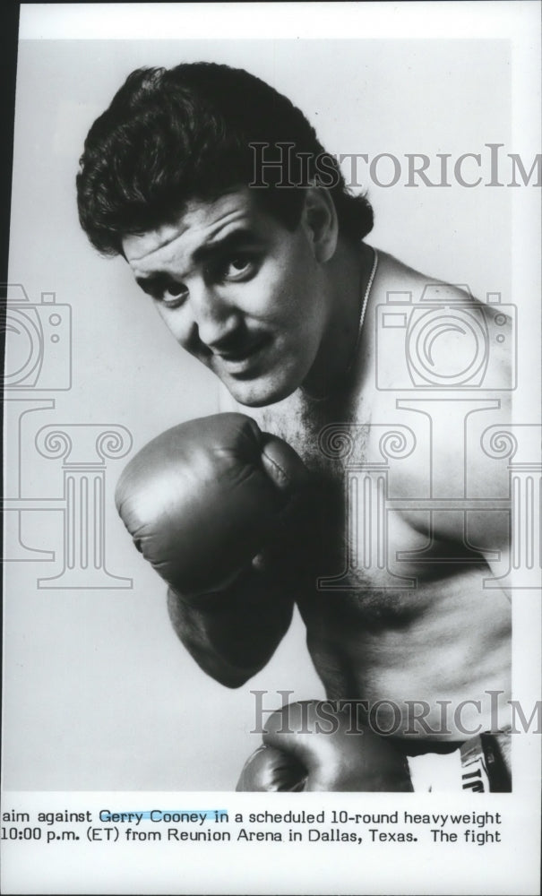 1984 Press Photo Heavyweight boxing contender, Gerry Cooney - sps03456 - Historic Images