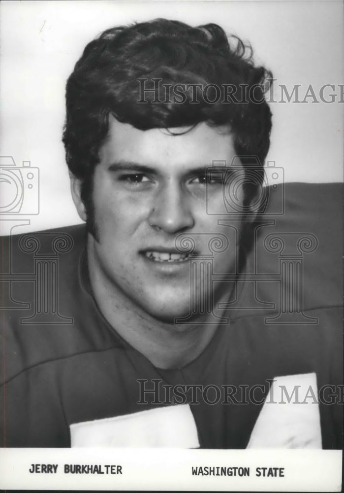 1974 Press Photo Washington State football player, Jerry Burkhalter - Historic Images