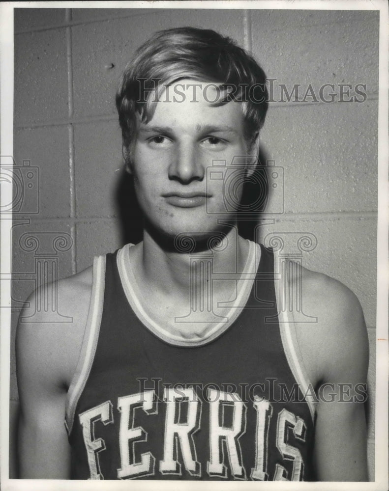 1969 Press Photo All-City basketball player, Craig Hallet, of Ferris - sps04090-Historic Images