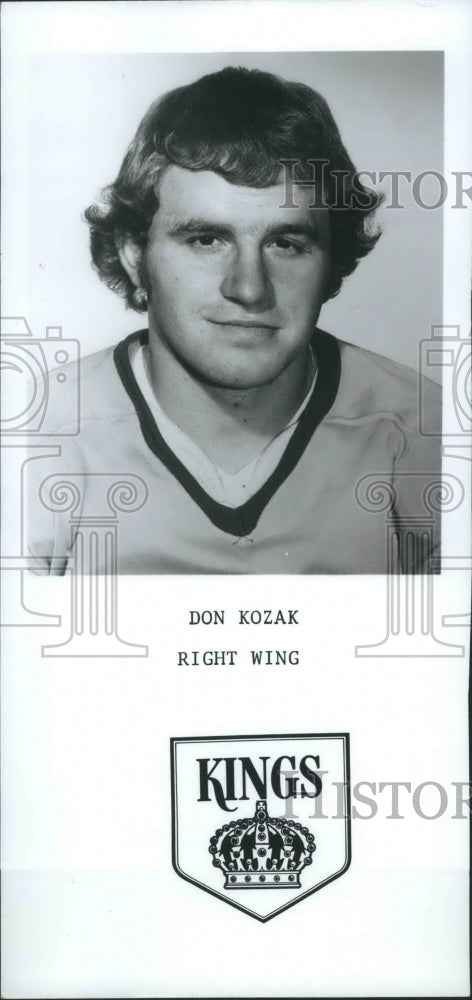 1975 Press Photo Hockey Kings right wing Don Kozak - sps04921 - Historic Images