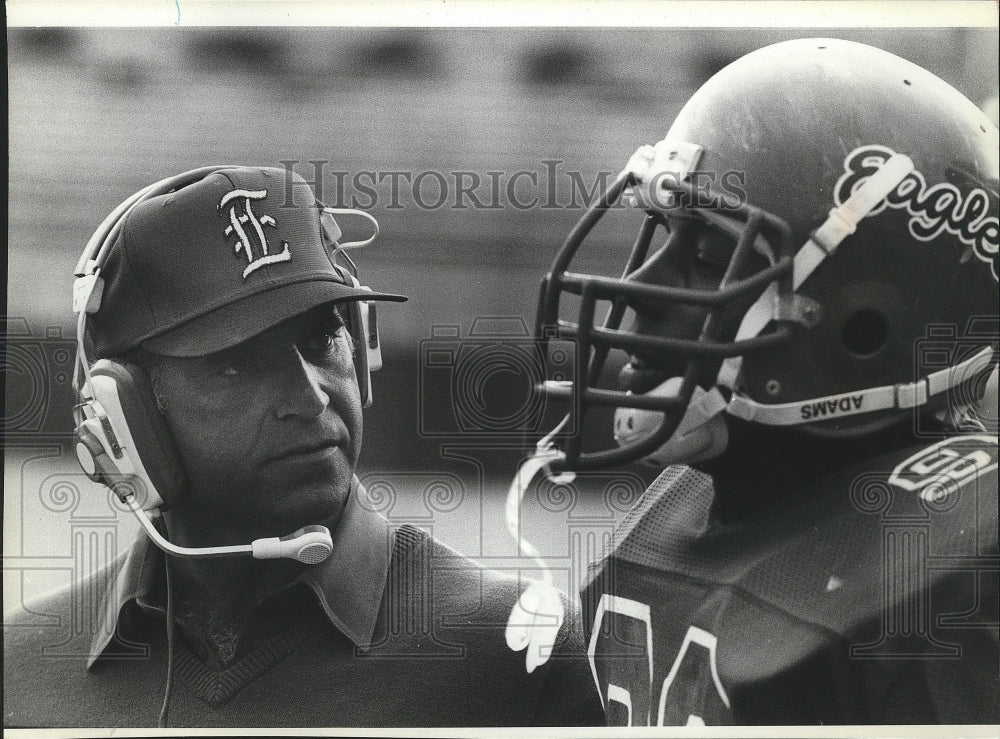 1983 Press Photo Eagles Football Dick Zornes - sps05930- Historic Images