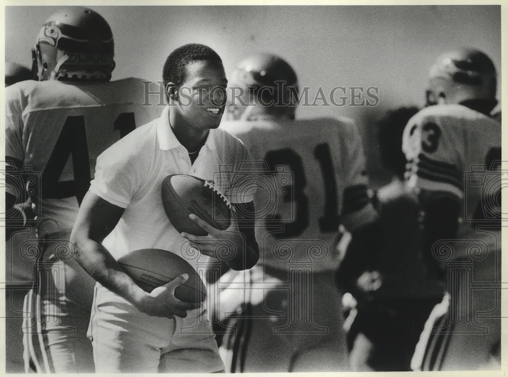 1984 Press Photo Eastern Washington University football player, Craig Givens - Historic Images