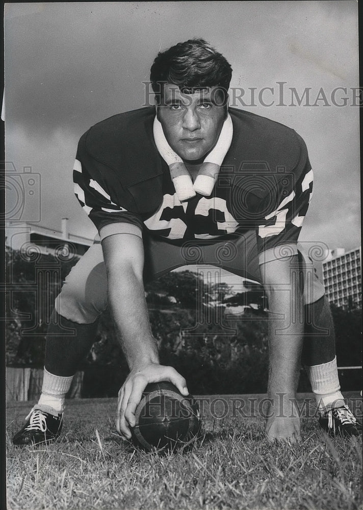 1969 Press Photo Football player, Steve Grant - sps06835-Historic Images