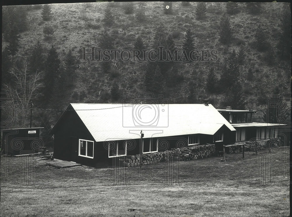 1964 Press Photo New wing of lodges at Marshall Ski Area in Missoula, Montana - Historic Images