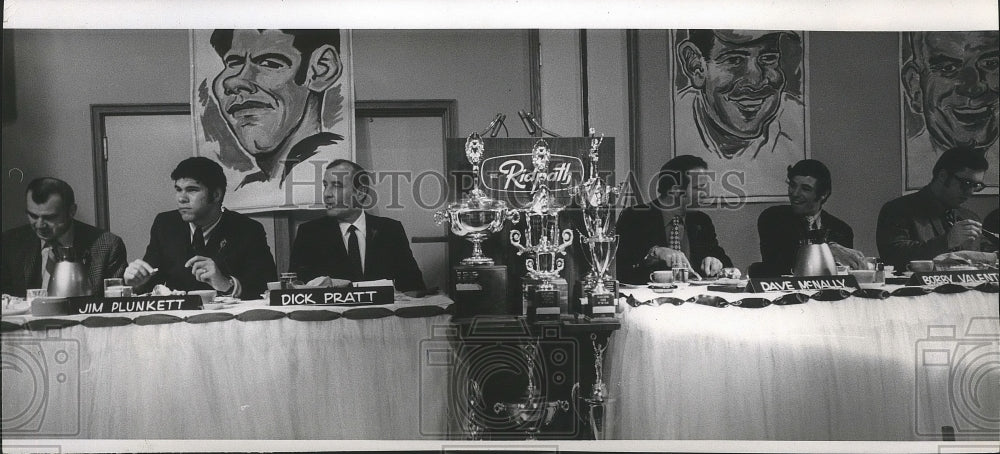 1971 Press Photo A panel of sportswriters and broadcasters - sps07875-Historic Images