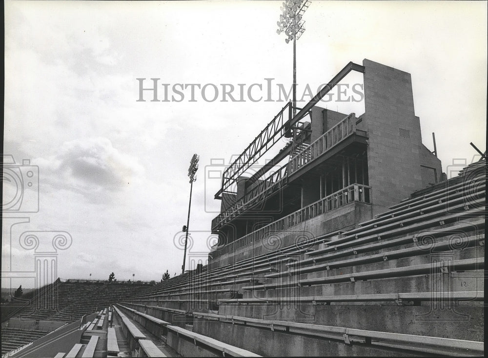 1978 Press Photo A view of the new press box at the Albi Stadium in Spokane- Historic Images