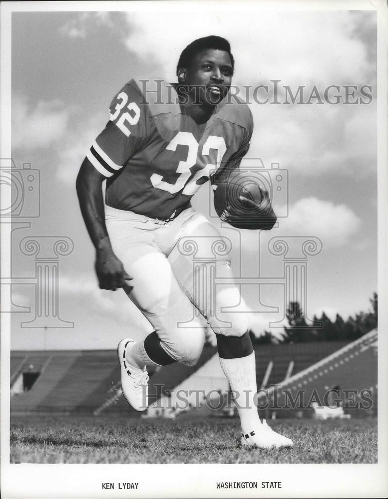 1971 Press Photo Washington State football player, Ken Lyday - sps08545- Historic Images