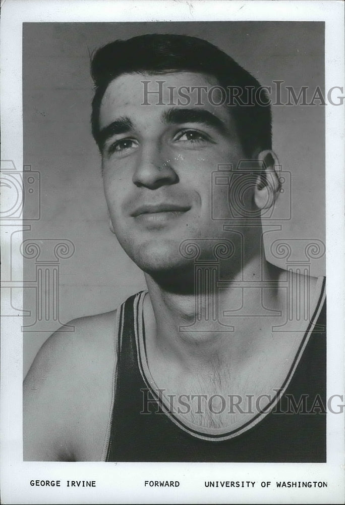 1970 Press Photo George Irvine, University of Washington basketball forward - Historic Images