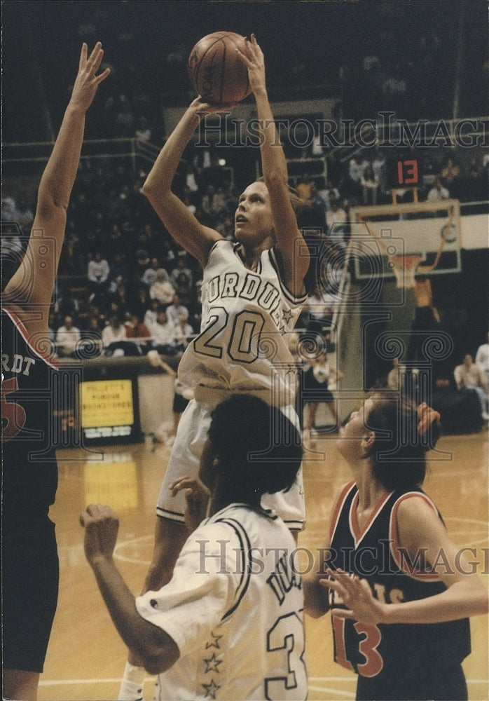 1996 Press Photo Purdue University basketball player, Corissa Yasen - sps09784-Historic Images