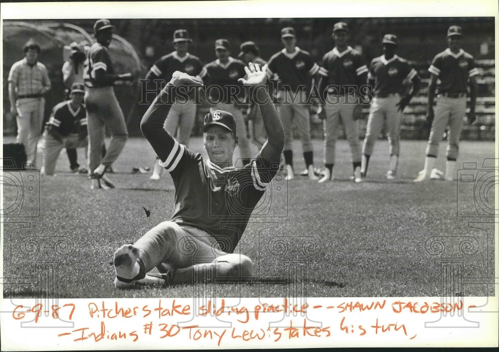 1987 Press Photo Spokane Indians baseball pitcher, Tony Lewis - sps10130 - Historic Images