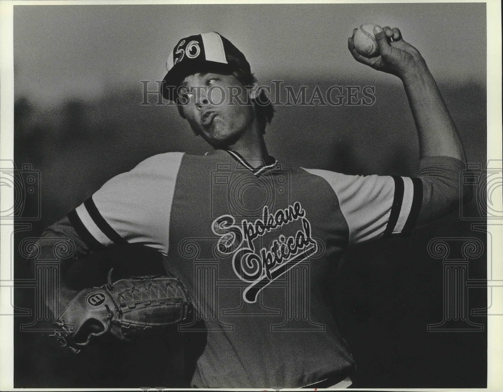 1992 Press Photo Baseball-Rich Long, Pitcher of the Spokane Optical - sps10182-Historic Images