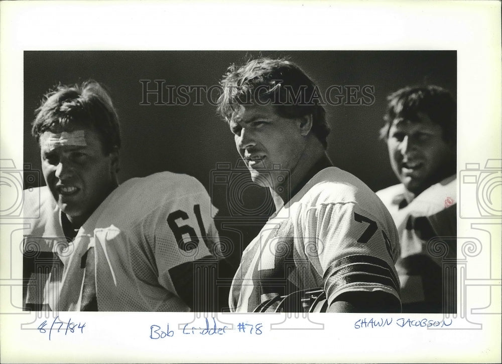 1984 Press Photo Seattle Seahawks football player #78, Bob Cryder - sps10361 - Historic Images