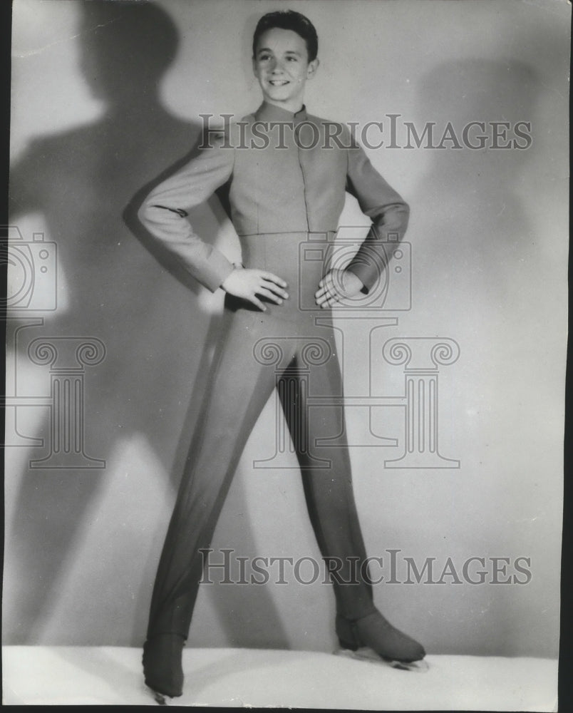 1968 Press Photo Terry Lovern, Free Style Ice Skater - sps10568-Historic Images