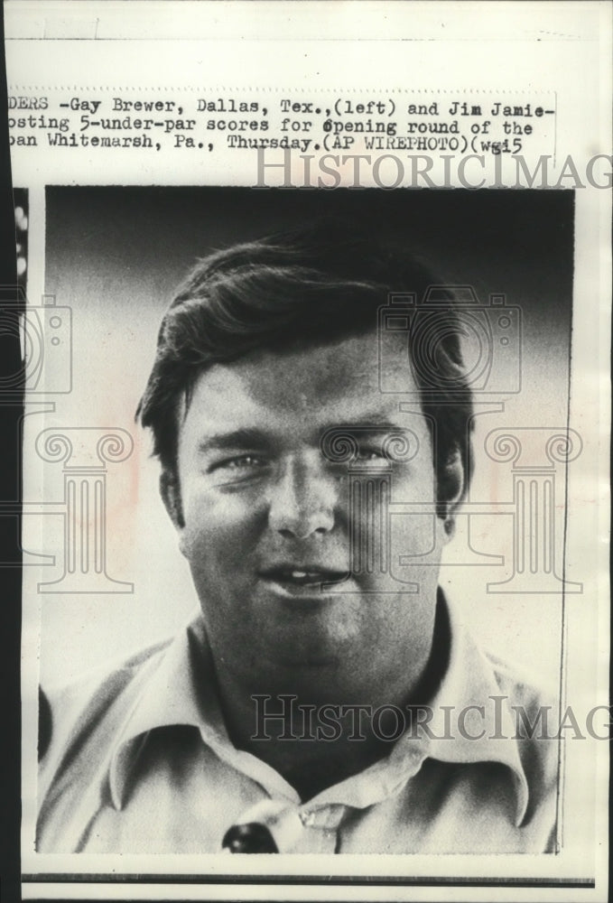 1972 Press Photo Professional Golfer, Jim Jamison - sps10758 - Historic Images