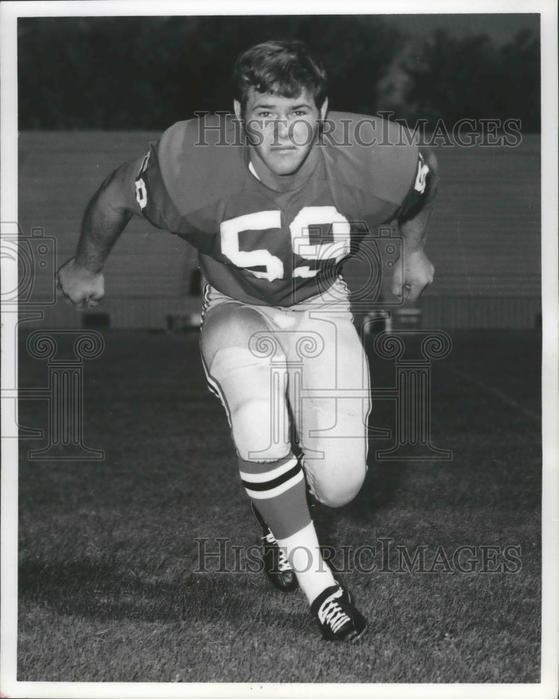 1971 Press Photo Washington State University football player, Martin Ancellotti- Historic Images